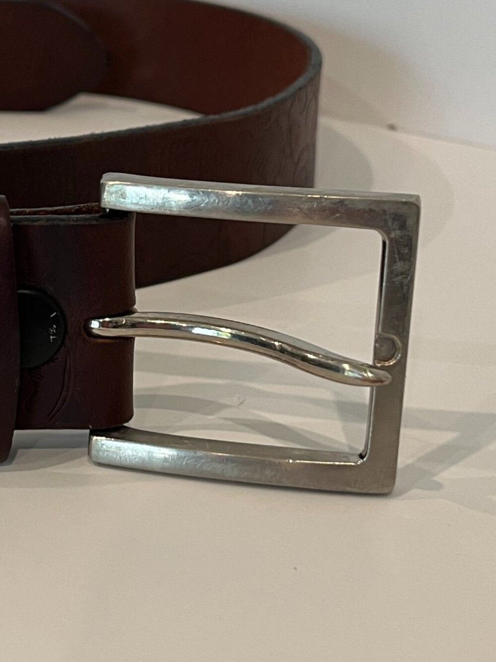 2 / $40 | OK Boot Corral Skulls Embossed Leather Belt Size 38 Made in Canada - Picture 3 of 8